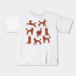 Chocolate Poodles Kids T-Shirt